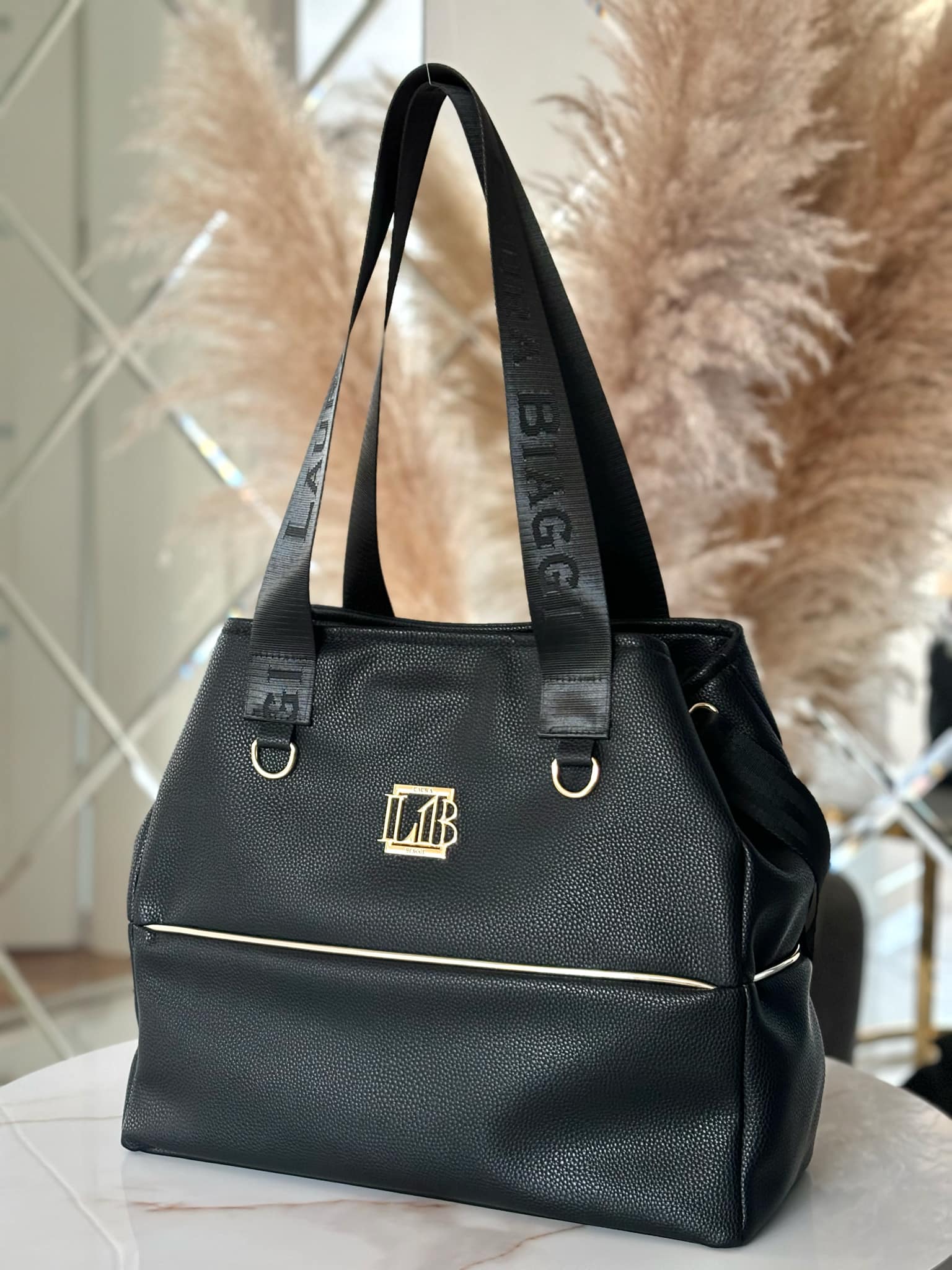 Torebka Laura Biaggi shopper czarna
