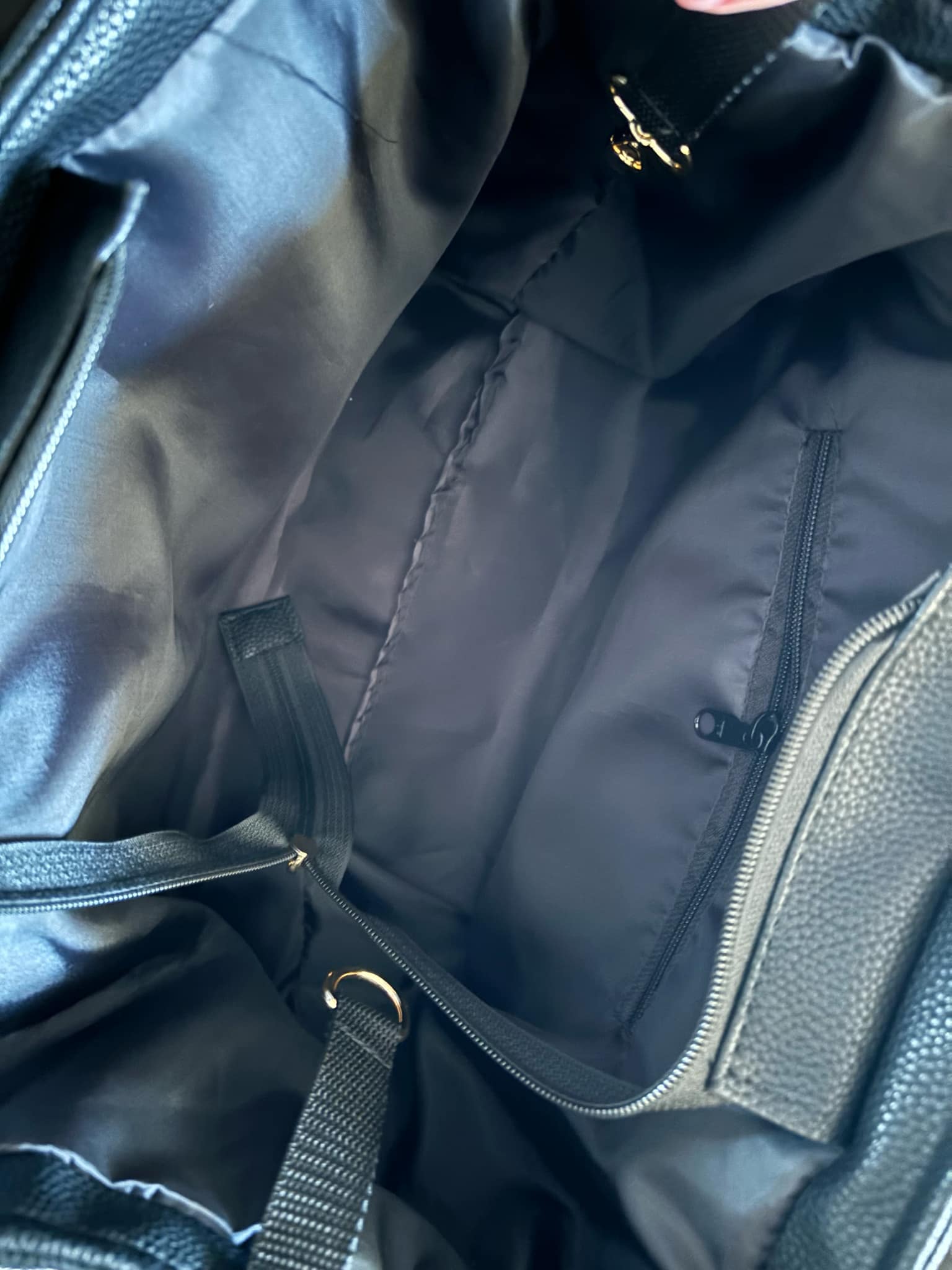 Torebka Laura Biaggi shopper czarna - obrazek 5