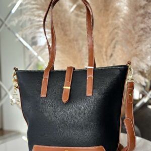 Torebka Lulu Castagnette listonoszka shopper na ramię czarna