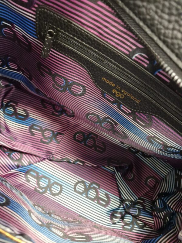 Torebka EGO shopper na ramię PRISMA Premium czarna - obrazek 5
