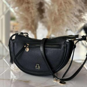 Torebka Lulu Castagnette listonoszka nerka crossbody czarna