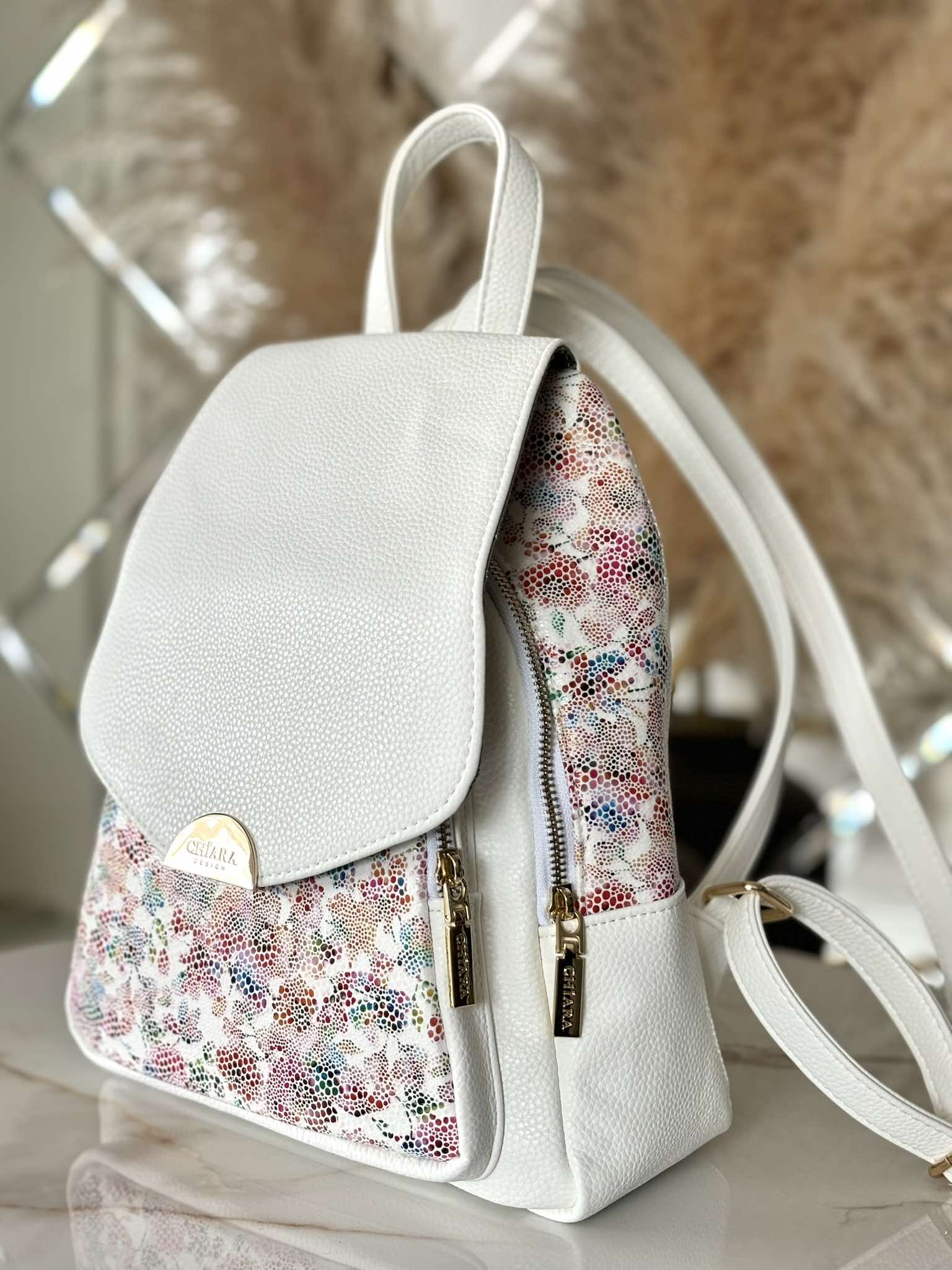 Plecak Chiara Design biała wzór - obrazek 3