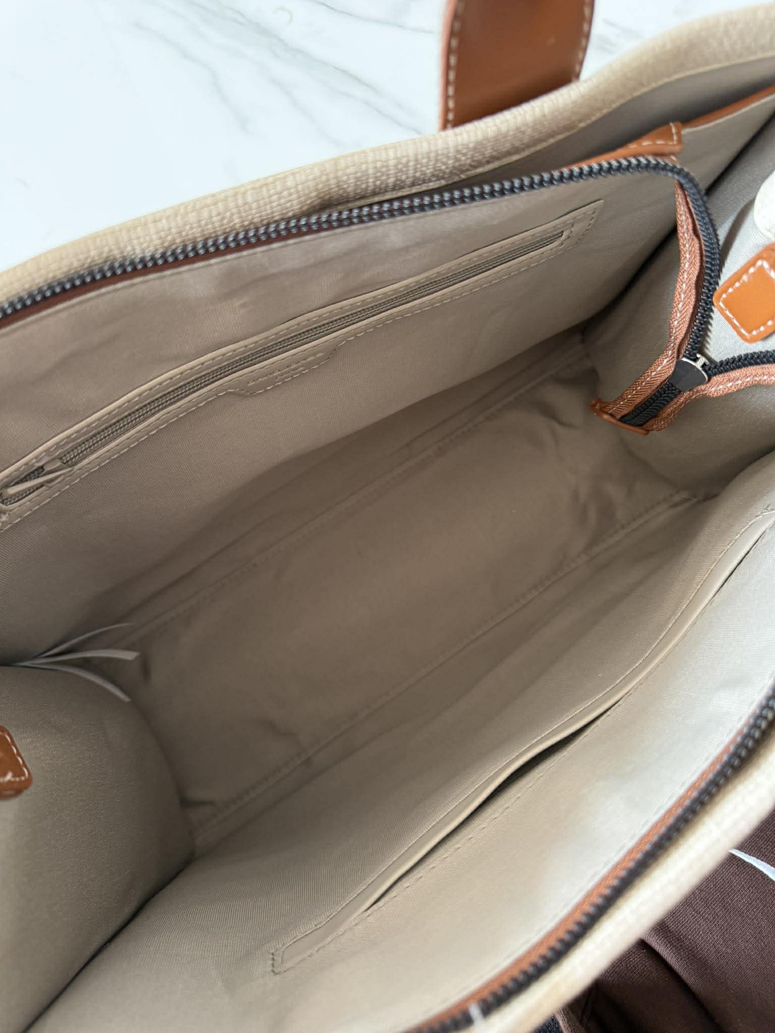 Torebka DAVID JONES shopper A4 apaszka taupe - obrazek 6