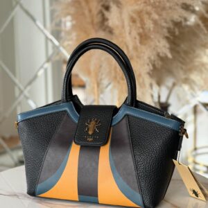 Torebka EGO duży kuferek shopper insecta czarna żółta