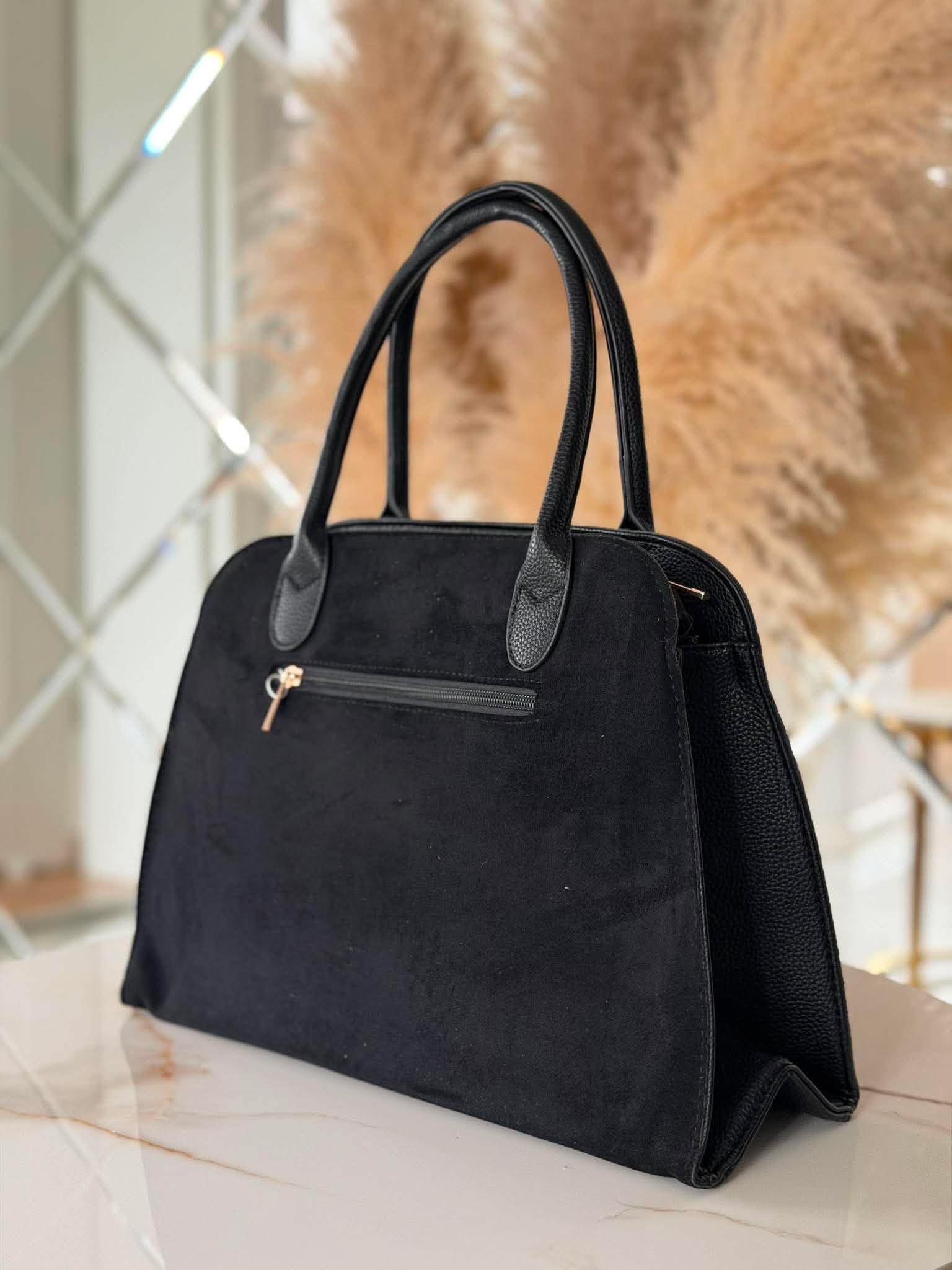 Torebka KUFEREK większy inspiracja shopper czarny - obrazek 4