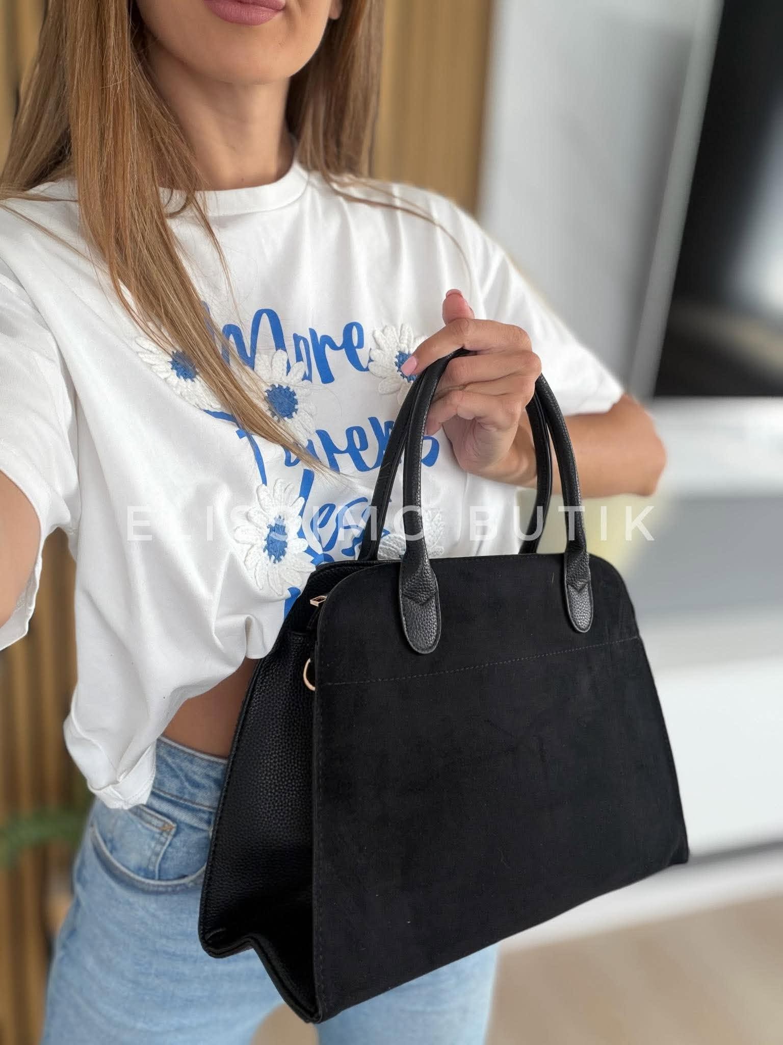 Torebka KUFEREK większy inspiracja shopper czarny - obrazek 6